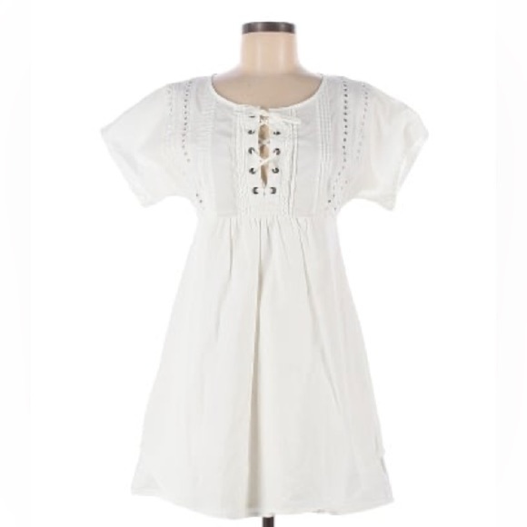 Marissa Webb Collective White Lace Up Dress, size 6 EUC - Picture 4 of 8